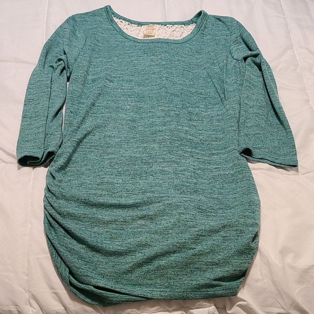 Teal blouse
